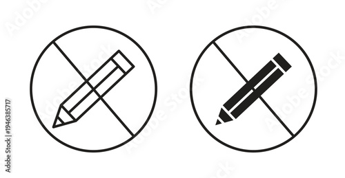 No writing signs. web vector design