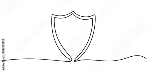 Shield and Sword Emblem Icon Vector Design