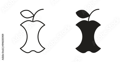 Organic waste icon. web vector design