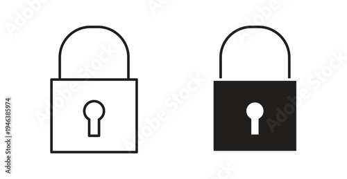 Padlock icon. web vector design