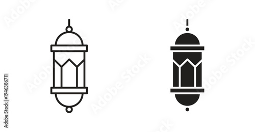 Ramadan lantern icon. web vector design