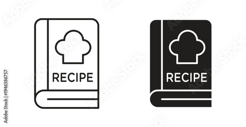 Recipe book icon. web vector design
