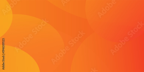 Minimal geometric background. Orange elements with fluid gradient. Dynamic shapes composition. Eps10 vector
