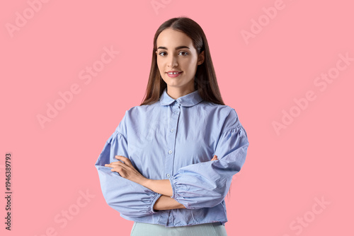Beautiful young happy woman...