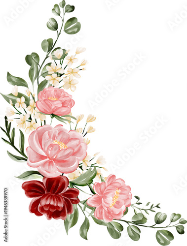 bouquet of pink roses