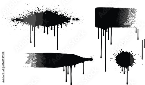 These grunge-style ink splatters and paint drips are perfect for urban, street-art, and edgy design projects. Here are the optimized keywords to help this set perform well on Adobe Stock.