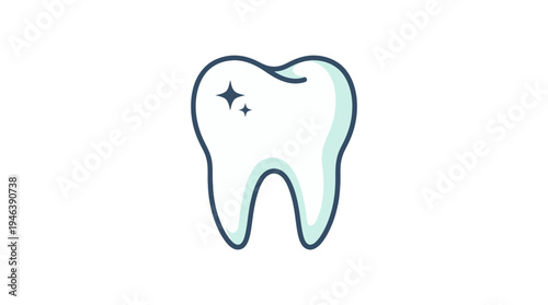 tooth isolated on white background