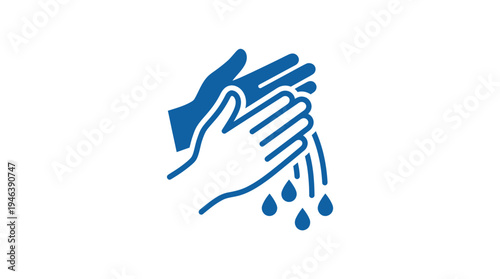 wash hands vector illustration