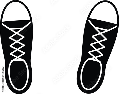 Shoe sole silhouettes set, sneaker bottom tread icons collection, footwear outsole pattern illustration for shoe design