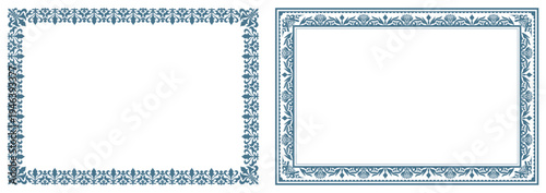Certificate border frame ornamental design collection