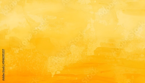 A vibrant and abstract yellow background with a textured, watercolor design