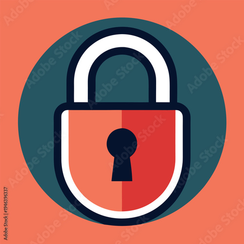 Lock icon vector illustration
