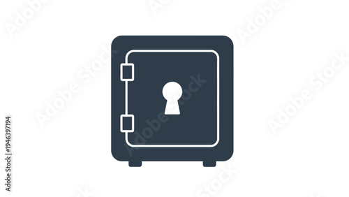 Secure Safe Box with Keyhole Lock.