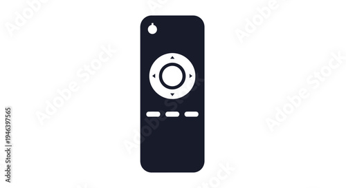 Black Apple Remote Control Device.