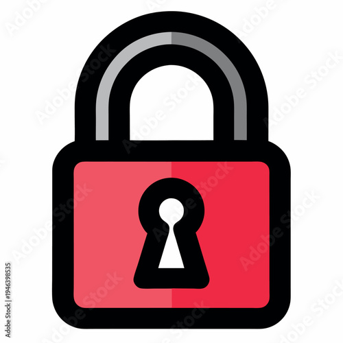 Lock icon vector illustration