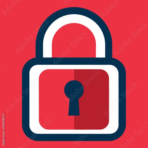 Lock icon vector illustration