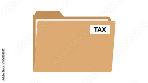 Tax Folder Document File Office Paperwork.
