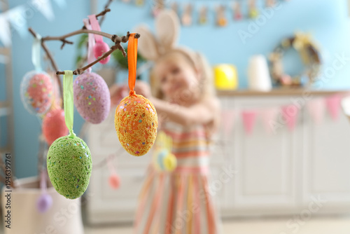 Willow branches decorated w...