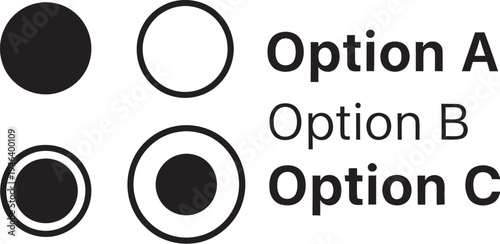 infographic design elements circles options