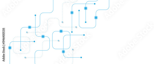 Abstract futuristic technology background. Technology background with crossed lines and dots.