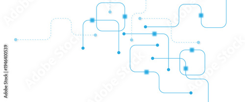 Abstract futuristic technology background. Technology background with crossed lines and dots.