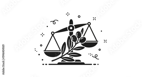Libra Zodiac Symbol Scale Balance.