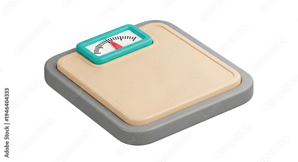 Fototapeta premium Retro Style Bathroom Scale