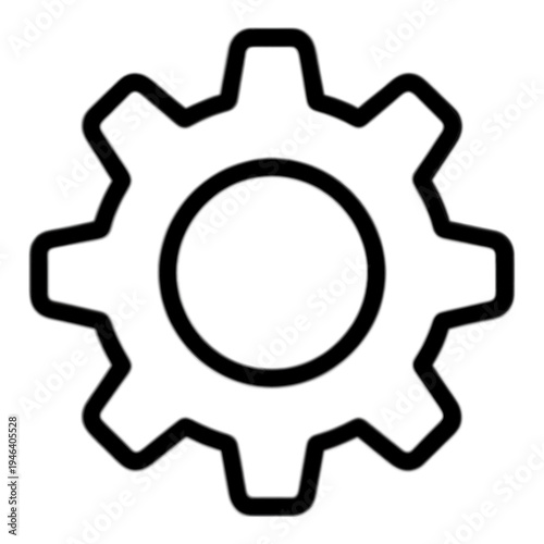 Gear Outline Vector Icon