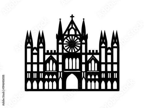 Gothic Cathedral Landmark Vector