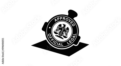 Approved Official Legal Stamp Seal.