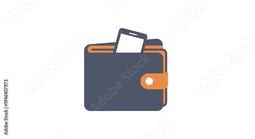 Wallet with money and card inside.