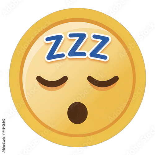 Sleeping Face With Zzz Glyph Icon
