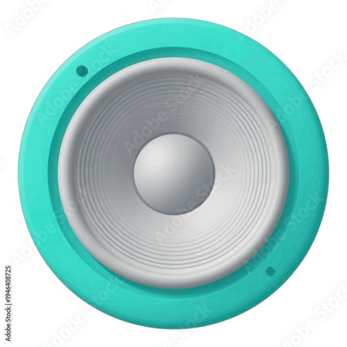 Speaker Icon with Circular Frame 3d Icon