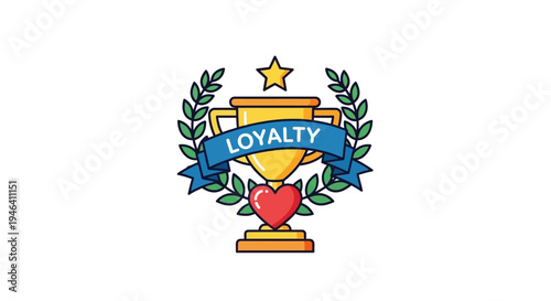 Loyalty Badge Emblem Icon Symbol.