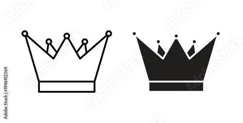 Crown icon symbol vector illustration. vector flat clipart object eps10