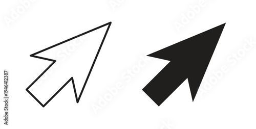 Cursor icon symbol vector illustration. vector flat clipart object eps10