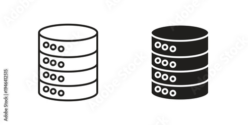 Database icon symbol vector illustration. vector flat clipart object eps10