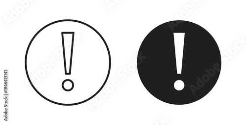 Exclamation icon symbol vector illustration. vector flat clipart object eps10