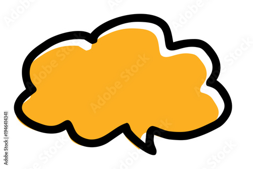 落書き感のある可愛い吹き出し素材