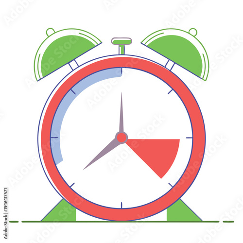 minimalist alarm clock-icon 