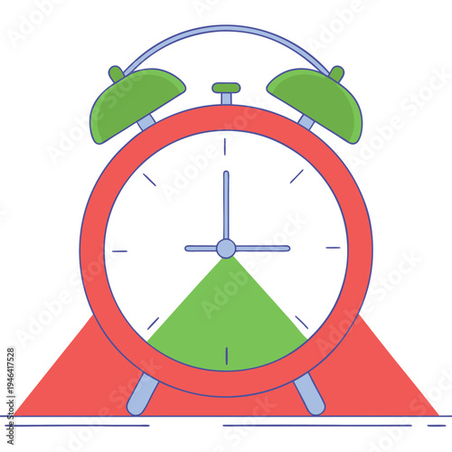 minimalist alarm clock-icon 