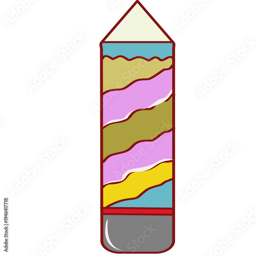 Pastel pencil icon