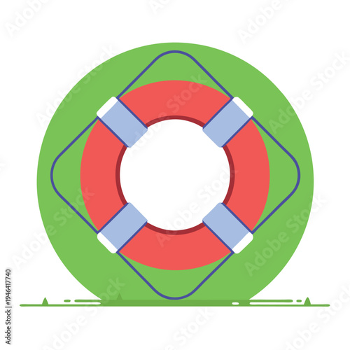 minimalist life preserver-icon white outline 