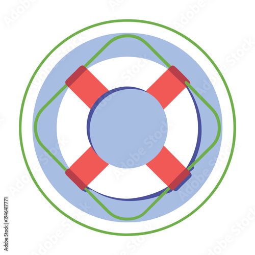 minimalist life preserver-icon white outline 
