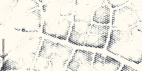 Triangle Shapes Vector Abstract Geometric Technology Background. Radial Composition Halftone Frame Triangular Retro Simple Pattern. Minimal Style Dynamic Tech Wallpaper