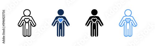 Circulatory System Icon Multiple Style