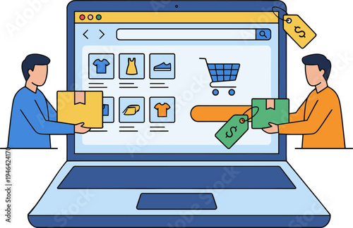 Business Marketplace Illustration