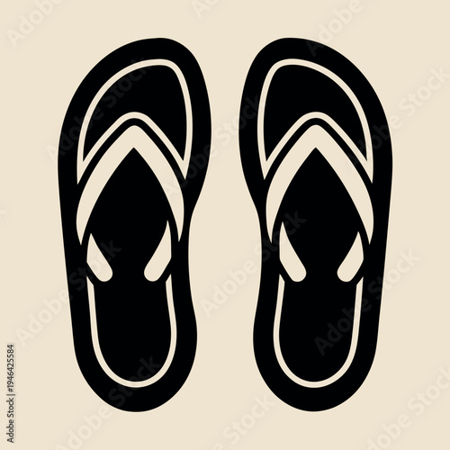 flip flops vector illustration