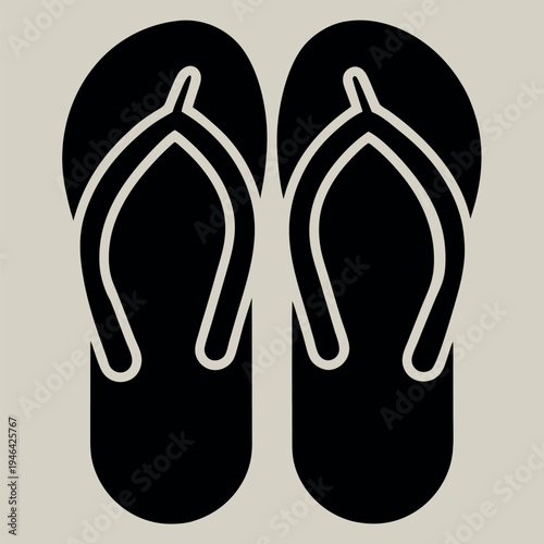 flip flops vector illustration
