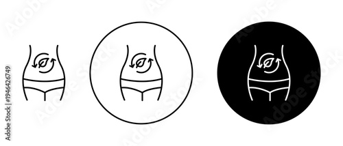 Detox icons set. vector illustration